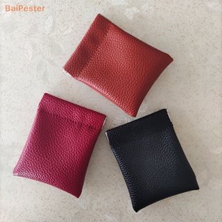 [BaiPester] กระเป๋าสตางค์ หนัง Pu ใบสั้น ขนาดเล็ก สําหรับผู้หญิง และผู้ชาย