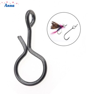 【Anna】Fishing Snap Bait Hook Black Silver Connect Durable Fishing For Flies Hook