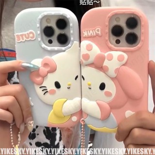 เคสป้องกันโทรศัพท์มือถือซิลิโคน แบบนิ่ม ลายแมว KT กันกระแทก สําหรับ Iphone 14pro max 13 12 11 14 13 12 11 13promax