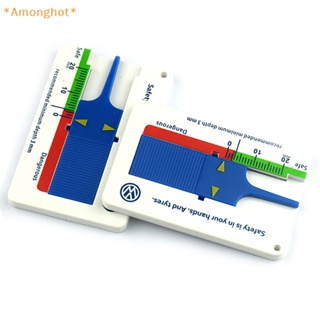 Amonghot&gt; เครื่องวัดความลึกล้อยางรถยนต์ คาลิปเปอร์ 0-20 มม. 1 ชิ้น