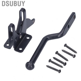 Dsubuy Gate Latch Kit Rust‑Proof Carbon Steel Fence Door Bolt Lock Safety Hardware Fittings With screws