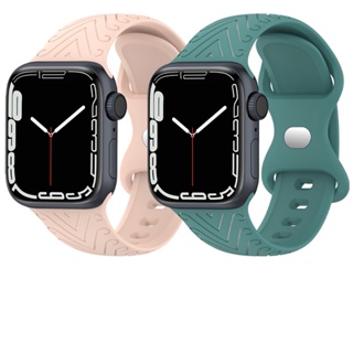 สายนาฬิกาข้อมือซิลิโคน สําหรับ Apple Watch Ultra Band 49 มม. 44 มม. 40 มม. 41 มม. 42 มม. 38 มม. iwatch 45 49 มม.