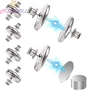 【COLORFUL】Durable Button Accessories 6 Pair For Curtains Parts Silver Closed Button