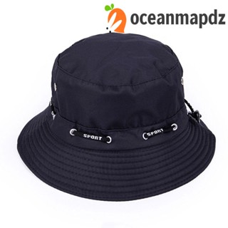 OCEANMAPDZ หมวกปีกกว้าง หมวกบักเก็ต พับได้ สําหรับเดินป่า ตั้งแคมป์ ชาวประมง