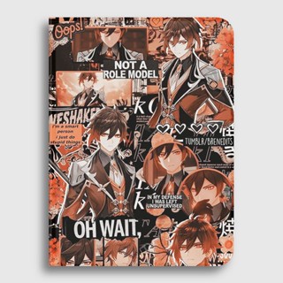 Genshin zhongli เคส ipad air1/2/3/4/5 mini6 gen5/6 เคสไอแพด 10.2 gen7/8/9 gen10 case ipad 2021/2022 pro11 เคสหลังใส