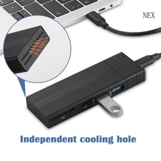 Nex M 2 NVMe SSD Enclosure External M2 NVMe Cover M2 USB3 0 Type-C 10Gbps อะแดปเตอร์ M-Key- กล่องเก็บของ