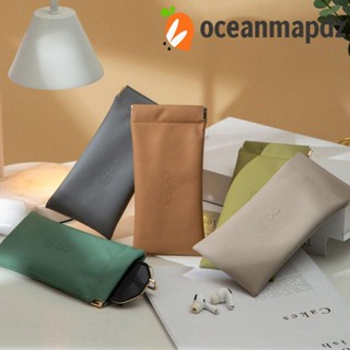 OCEANMAPDZ เคสกระเป๋าหนัง PU กันน้ํา ปิดอัตโนมัติ สําหรับใส่แว่นตา