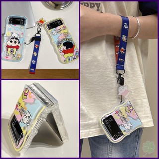 เคสโทรศัพท์มือถือ แบบใส กันกระแทก ลายการ์ตูนน่ารัก สําหรับ Samsung Galaxy Z Flip 4 Z Flip 3 Z Flip 5 Galaxy Z Flip 4 Flip 3