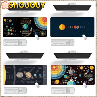 SHOUOUY แผ่นรองเมาส์เล่นเกม 800x400 มม. ล็อคขอบโต๊ะ คีย์บอร์ด แผ่นรองเมาส์ สําหรับบ้าน สํานักงาน