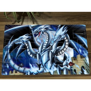 Yu-gi-oh Playmat Blue Eyes Ultimate Dragon TCG CCG แผ่นรองเมาส์ สําหรับเล่นเกม