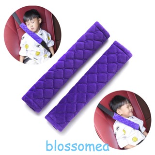 Blossomea ปลอกหุ้มสายเข็มขัดนิรภัย หุ้มไหล่ แบบหนา และยาว สําหรับตกแต่งภายในรถยนต์