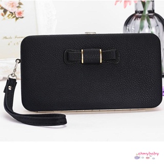 กระเป๋าใส่เหรียญมัลติฟังก์ชั่น Womenknot Wallet Long Purse Phone Card Holder Clutch Large Capacity Pocket [N/12]