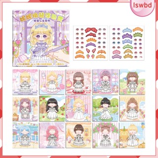 [lswbd] สติกเกอร์ ลายเจ้าหญิง 12 ชิ้น สําหรับตกแต่งใบหน้าเด็ก DIY