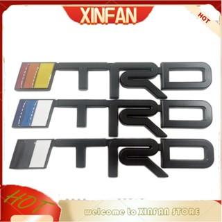 Xinfan สติกเกอร์โลหะ ขนาดใหญ่ ลายตราสัญลักษณ์ TRD 1 ชิ้น สําหรับตกแต่งรถยนต์ Toyota TRD