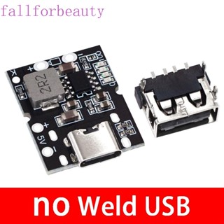 FALLFORBEAUTY ตัวแปลงสเต็ปอัพ Type-C USB 5V 2A เข้าได้กับโมดูลบูสท์ 4.2V 4.35V 5V 2A Type-C 5V 2A สําหรับที่ชาร์จ DIY