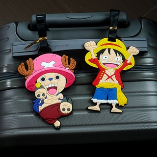 ป้ายแท็กกระเป๋าเดินทาง One Piece Luffy Chopper สําหรับกระเป๋านักเรียน