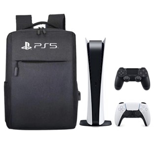 กระเป๋าเป้สะพายหลัง ผ้าแคนวาส ป้องกันรอย สําหรับ PS5 PlayStation 5 PS5 Game Sytem