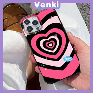 Venki - เข้ากันได้สำหรับ เคส iphone 11 เคสไอโฟน เคสไอโฟน11  เคสเคลือบเงา TPU Soft Candy กันกระแทกป้องกันกล้องน่ารัก Gradient Heart เข้ากันได้กับ iPhone 14 13 Pro max 12 Pro Max xr xs max 7Plus 8Plus