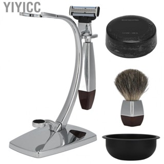 Yiyicc Shaving Kit  Beard Brush 100g Soap Sturdy for Men