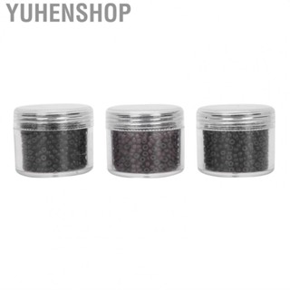 Yuhenshop Hair Extension Ring  3000pcs 3.0mm Silicone Micro Links Rings Small Comfortable Lined Beads Extensions Tool for Making All Kinds of Wigs and