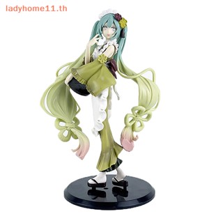 Onelady โมเดลฟิกเกอร์ PVC อนิเมะ Hatsune Miku Matcha Ice Cream สําหรับเก็บสะสม ตกแต่ง TH