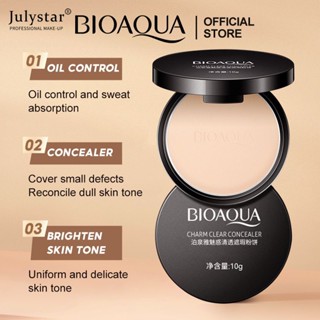 JULYSTAR Face Mineral Base Pressed Powder / Face Matte Makeup Foundation Concealer Compact Powder / Control Oil