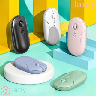 LANFY เมาส์เกมมิ่ง บลูทูธ 1600DPI ชาร์จ USB สําหรับแล็ปท็อป คอมพิวเตอร์ โน้ตบุ๊ก