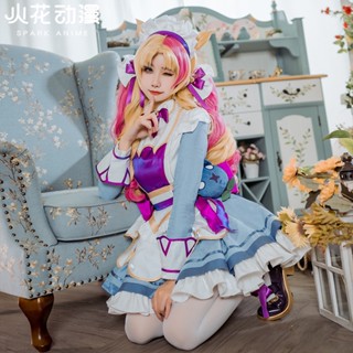 ชุดคอสเพลย์ League of Legends Gwen สีกาแฟ สําหรับแม่บ้าน