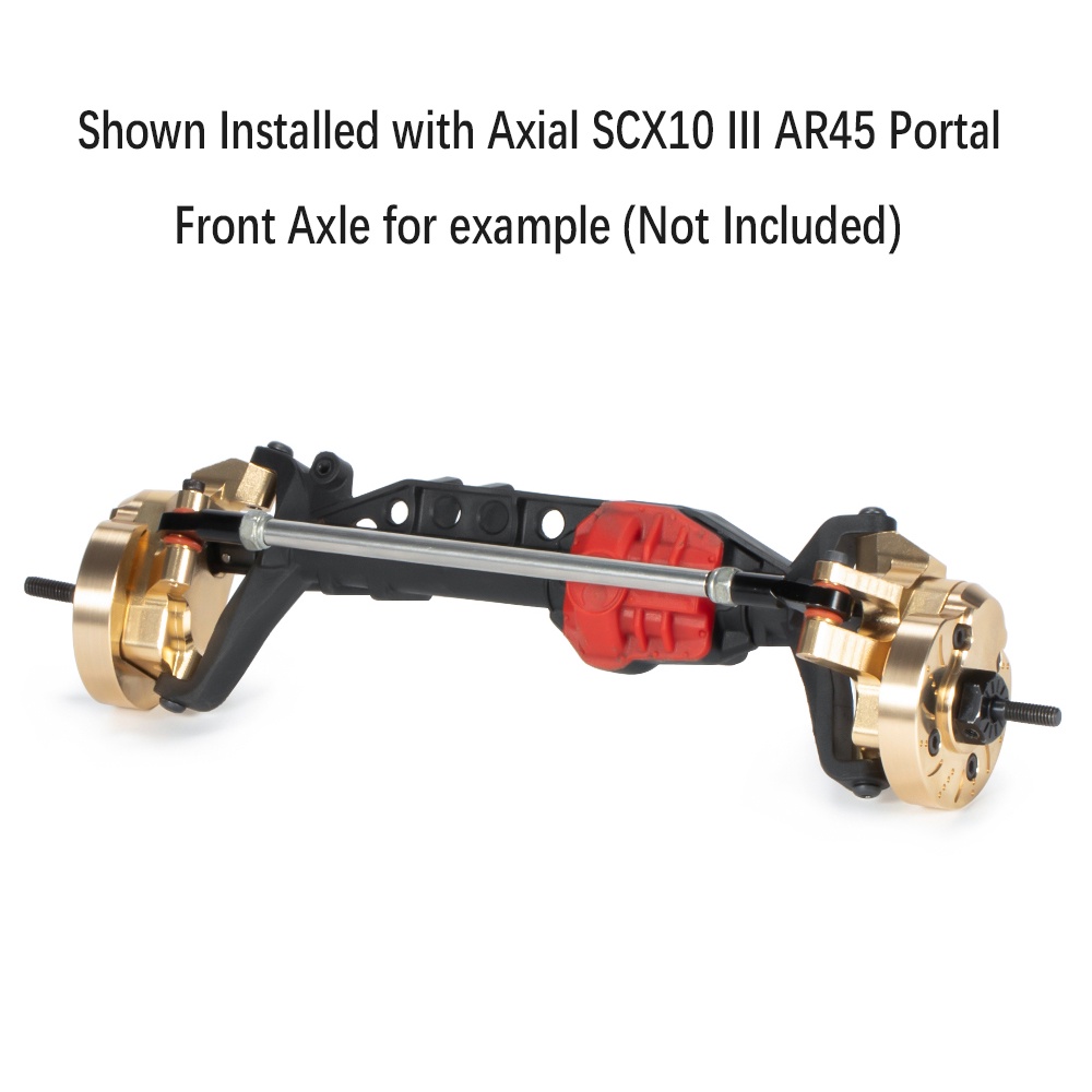 แผ่นครอบพวงมาลัย ทองเหลือง สําหรับอัพเกรดรถไต่หินบังคับ 1/10 Axial Capra SCX10 III