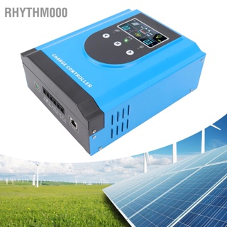  Rhythm000 MPPT ตัวควบคุมการประจุพลังงานแสงอาทิตย์ DC12V 24V 36V 48V แผงพลังงานแสงอาทิตย์ที่มีประสิทธิภาพสูงตัวควบคุมแบตเตอรี่สูงสุด