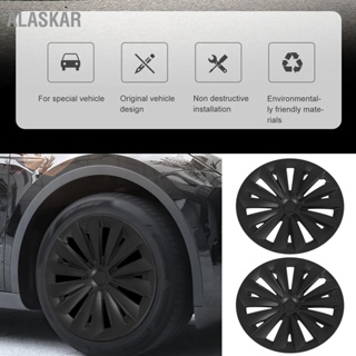 ALASKAR 4 Pcs 19 นิ้วรถยนต์ Hubcap ล้อ Hub Full RIM Protector ฝาครอบสำหรับ Tesla รุ่น Y 2020 ถึง 2023