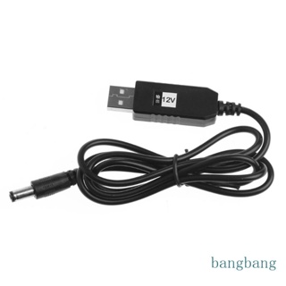 Bang โมดูลแปลงแรงดันไฟฟ้า USB สําหรับ DC 5V Boost เป็น 12V 2 1x5 5 มม. ตัวผู้ สําหรับโต๊ะเราเตอร์กล้อง