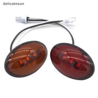 Delicatesun ไฟหรี่ LED 3 ดวง 12-24V สําหรับติดด้านข้างรถบรรทุก รถพ่วง