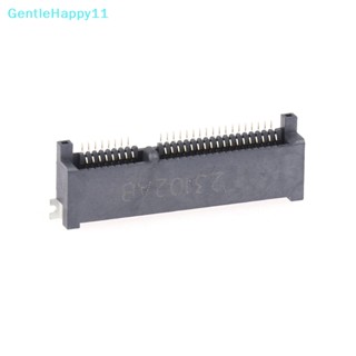 Gentlehappy อะแดปเตอร์ซ็อกเก็ตเชื่อมต่อ PCI-E PCI Express PCie mSATA 52pin ความสูง 4.0 มม. ตัวเมีย SMT สําหรับ SSD