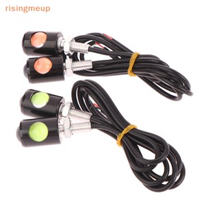 [risingmeup] หลอดไฟ Led DC12V พลังงานสูง อุปกรณ์เสริม สําหรับติดป้ายทะเบียนรถมอเตอร์ไซค์ 2 ชิ้น