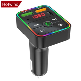 Hotwind PDF2 เครื่องเล่น MP3 บลูทูธไร้สาย 5.0 FM แฮนด์ฟรี ที่ชาร์จ USB A1Y8 สําหรับรถยนต์