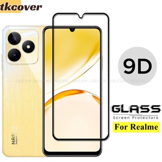 ฟิล์มกระจกนิรภัยกันรอยหน้าจอ แบบเต็มจอ สําหรับ Realme C53 C55 C35 C30 C30S 11 10 9 Pro+ Narzo N53 N55 50A 50i Prime