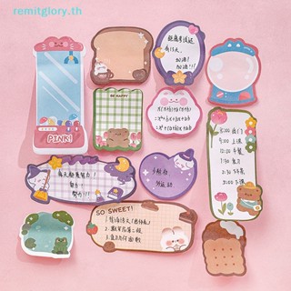 Remitglory Kawaii กระดาษโน้ต ลายการ์ตูนหมี กระต่าย สตรอเบอร์รี่น่ารัก เครื่องเขียน สําหรับสํานักงาน