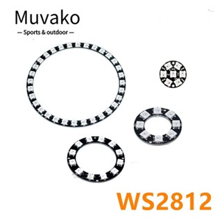 MUVAKO ใหม่ แหวนไดรเวอร์ LED WS2812 5050 RGB ครบสี