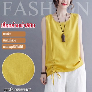 CCCC เสื้อกล้ามผู้หญิงไซส์ใหญ่ ผ้าฝ้ายลูกไม้สีพื้น สวมใส่สบาย ทำให้ดูผอม