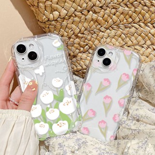 เคสโทรศัพท์มือถือ TPU ปิดด้านหลัง ลายดอกทิวลิป สีพื้น สําหรับ infinix Hot 9 Pro Hot 10 Lite Hot 10 Play Hot 11 Play Hot 9 Play Hot 12 Play Hot 20i X665E Hot 20 PlayPhone