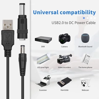 จัดส่งรวดเร็วสายไฟ Usb to DC 3.5x1.35/5.5x2.1/5.5x2.5/4.0x1.7/2.5x0.7 มม.พอร์ต DC สายชาร์จสายไฟ