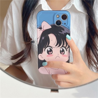 เคสโทรศัพท์มือถือ ซิลิโคน กันกระแทก ลายการ์ตูนเด็กผู้หญิงน่ารัก สร้างสรรค์ สําหรับ Iphone 12 11 13 14 PRO MAX 14 13ProMax 12 13pro 11 14pro