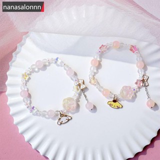 Nanasn| สร้อยข้อมือ ประดับลูกปัดคริสตัล รูปกรงเล็บแมวน่ารัก ปรับได้ เรียบง่าย เครื่องประดับ สําหรับผู้หญิง V7Y8