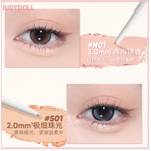 Judydoll ปากกาอายไลเนอร์ ไฮไลท์ เนื้อแมตต์ แบบเจล สองหัว สําหรับแต่งหน้า ราคา ถูกที่สุด ดีลบีเคเค แกลเลอรีภาพที่ 7