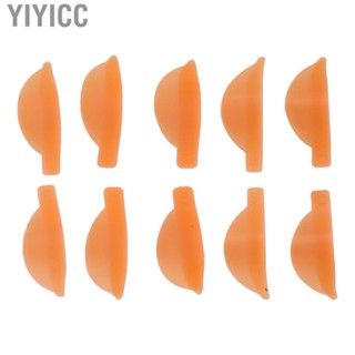 Yiyicc Eyelash Lift Pads Soft Reusable Lash Perm Rods Lasting Multi Sizes Orange 5 Pairs Silicone for Men Beauty Salon