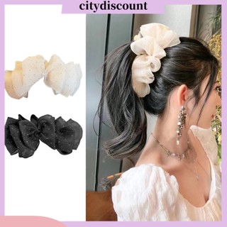 &lt;citydiscount&gt;  กิ๊บติดผม หลายชั้น รูปฟองอากาศ ประดับพลอยเทียม แวววาว แข็งแรง กรงเล็บ กันลื่น สีพื้น อุปกรณ์จัดแต่งทรงผม สําหรับผู้หญิง