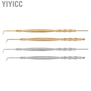 Yiyicc Eyelash Perm Tool  Separator Mini Lifting Lashes Double Head 2pcs Bamboo Joint Shape Handle with Comb for Eyebrow