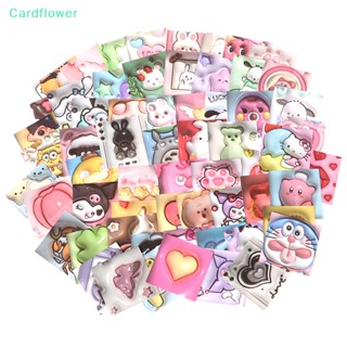 &lt;Cardflower&gt; สติกเกอร์ ลายอนิเมะ Kuromi My Melody 3D สําหรับติดตกแต่งแล็ปท็อป 100 ชิ้น