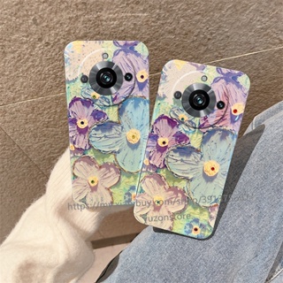 พร้อมส่ง เคสป้องกันโทรศัพท์มือถือ แบบนิ่ม ลายดอกไม้ กันกระแทก สําหรับ Realme 11 Pro Pro+ 10T 5G Phone Case เคส